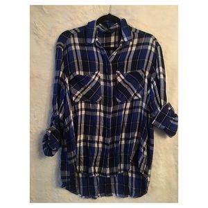 Express Plaid Button Down Shirt